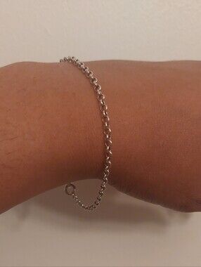 Delicate Sterling Silver Chain Link Bracelet